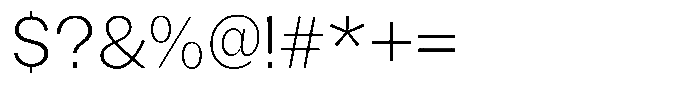 Gavion Light Font OTHER CHARS