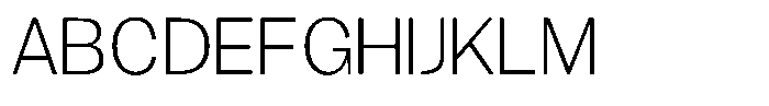 Gavion Light Font UPPERCASE
