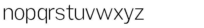 Gavion Light Font LOWERCASE