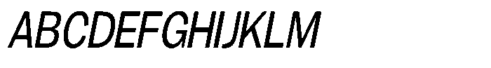 Gavion Medium Condensed Italic Font UPPERCASE