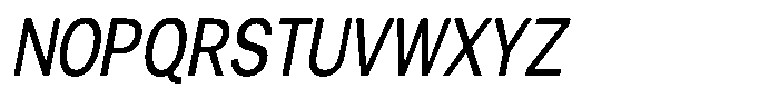 Gavion Medium Condensed Italic Font UPPERCASE
