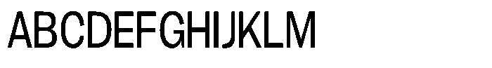 Gavion Medium Condensed Font UPPERCASE