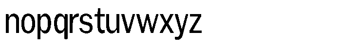 Gavion Medium Condensed Font LOWERCASE