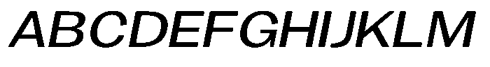 Gavion Medium Expanden Italic Font UPPERCASE