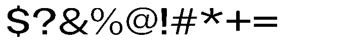 Gavion Medium Expanden Font OTHER CHARS
