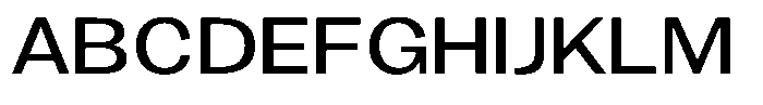 Gavion Medium Expanden Font UPPERCASE