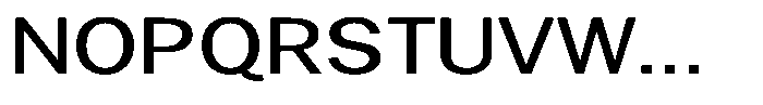 Gavion Medium Expanden Font UPPERCASE