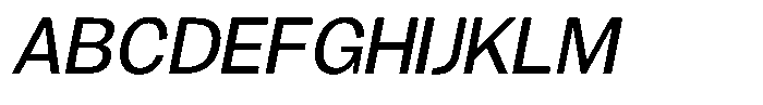 Gavion Medium Italic Font UPPERCASE