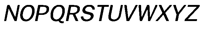 Gavion Medium Italic Font UPPERCASE