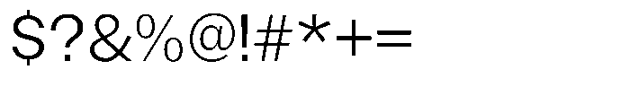 Gavion Regular Font OTHER CHARS