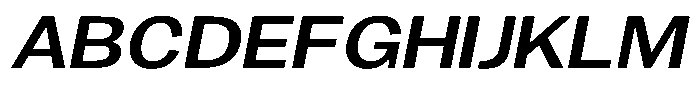 Gavion Semi Bold Expanden Italic Font UPPERCASE
