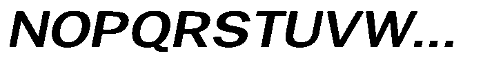 Gavion Semi Bold Expanden Italic Font UPPERCASE