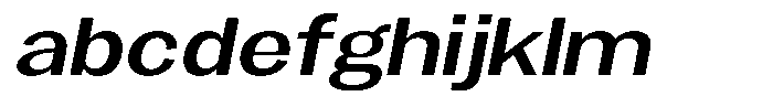 Gavion Semi Bold Expanden Italic FONT