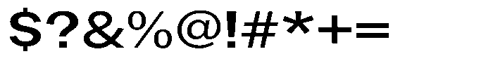 Gavion Semi Bold Expanden Font OTHER CHARS