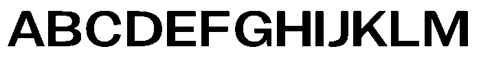 Gavion Semi Bold Expanden Font UPPERCASE