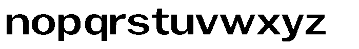 Gavion Semi Bold Expanden Font LOWERCASE
