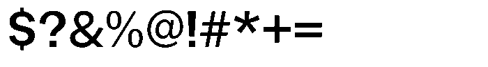Gavion Semi Bold Font OTHER CHARS
