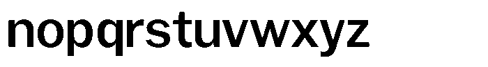 Gavion Semi Bold Font LOWERCASE