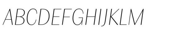 Gayatri Thin Italic Font UPPERCASE