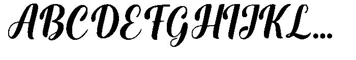 Gayla Regular Font UPPERCASE