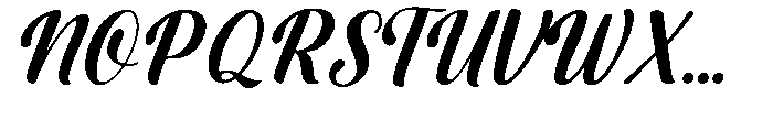 Gayla Slant Font UPPERCASE