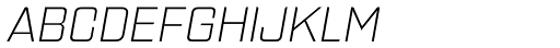 Gaz ExtraLight Italic Font LOWERCASE