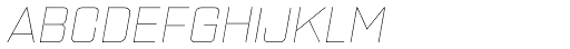 Gaz UltraLight Italic Font LOWERCASE