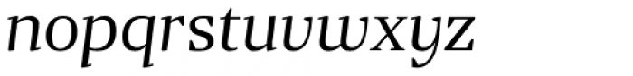 Gazeta Book Italic Font LOWERCASE