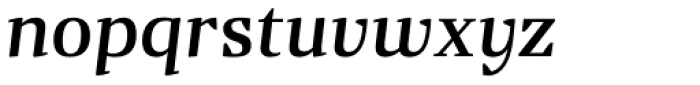Gazeta Medium Italic Font LOWERCASE
