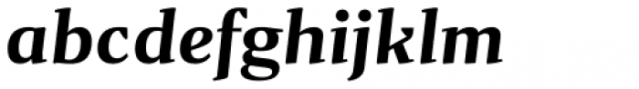 Gazeta Semi Bold Italic Font LOWERCASE