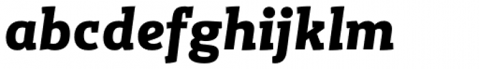 Gazeta Slab Bold Italic Font LOWERCASE