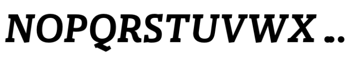 Gazeta Slab Demi Bold Italic Font UPPERCASE