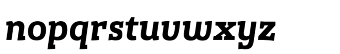 Gazeta Slab Demi Bold Italic Font LOWERCASE