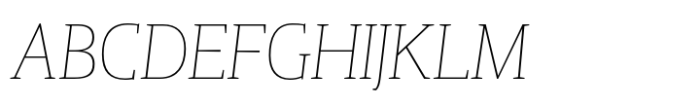 Gazeta Slab Extra Light Italic Font UPPERCASE