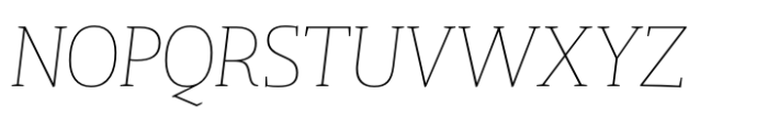 Gazeta Slab Extra Light Italic Font UPPERCASE