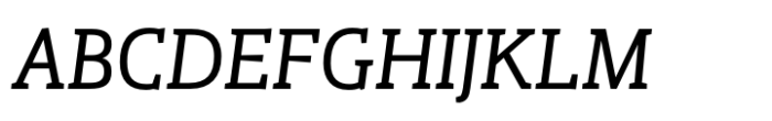Gazeta Slab Italic Font UPPERCASE