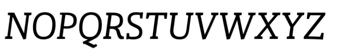 Gazeta Slab Italic Font UPPERCASE