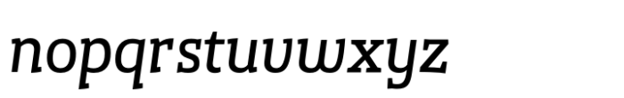 Gazeta Slab Italic Font LOWERCASE