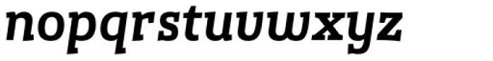 Gazeta Slab Medium Italic Font LOWERCASE
