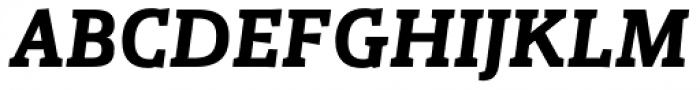 Gazeta Slab Semi Bold Italic Font UPPERCASE