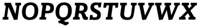 Gazeta Slab Semi Bold Italic Font UPPERCASE