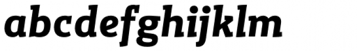 Gazeta Slab Semi Bold Italic Font LOWERCASE
