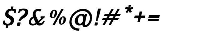 Gazi Bold Italic Font OTHER CHARS