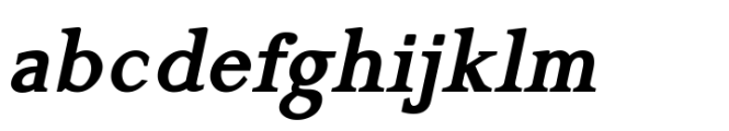 Gazi Bold Italic Font LOWERCASE