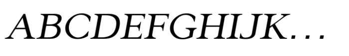 Gazi Expanded Italic Font UPPERCASE