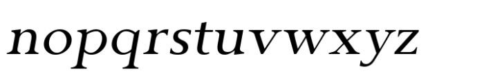 Gazi Expanded Italic Font LOWERCASE