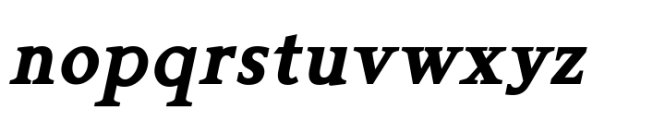 Gazi Extrabold Italic Font LOWERCASE