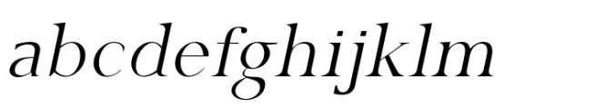 Gazi Extralight Italic Font LOWERCASE