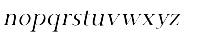 Gazi Extralight Italic Font LOWERCASE