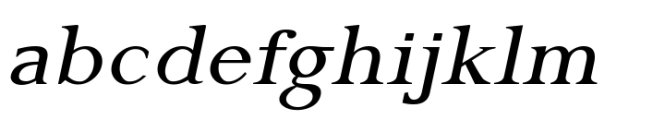 Gazi Italic Exp Font LOWERCASE